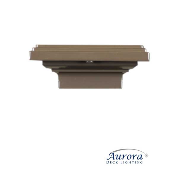 Aurora Mini Titan Flat Top Post Caps - Bronze 2" - The Deck Store USA