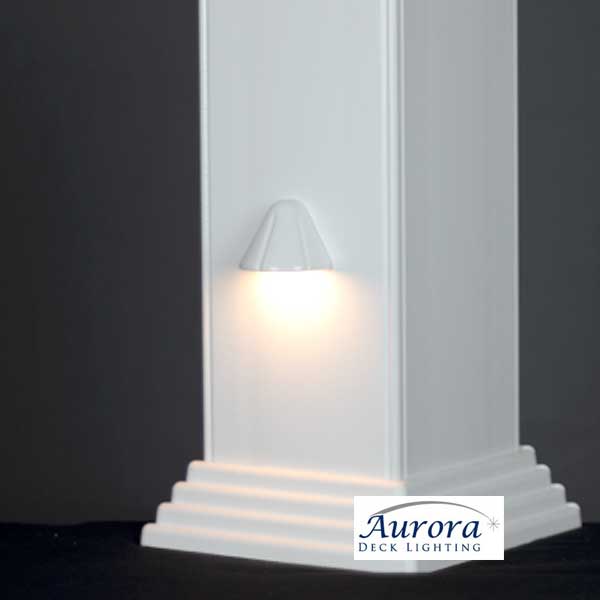 Aurora Mini Vega Tear Drop Post And Rail Light - Installed