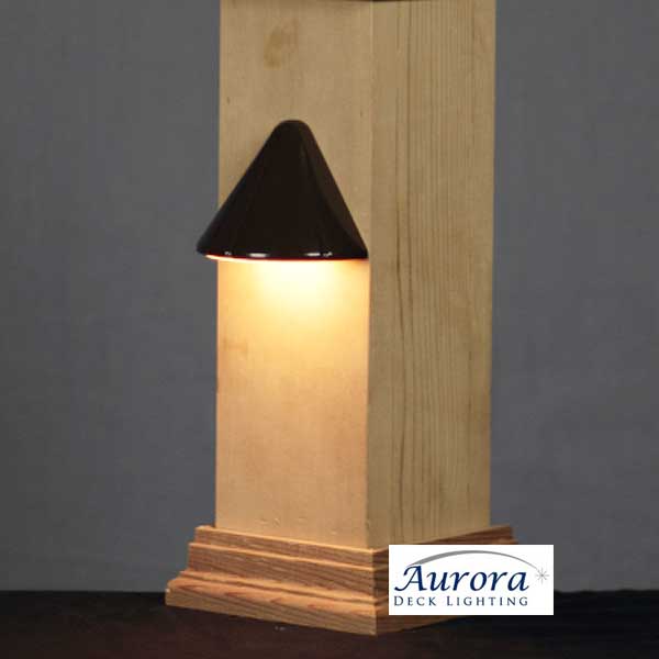 Aurora Vega Tear Drop Post And Rail Light - Installed