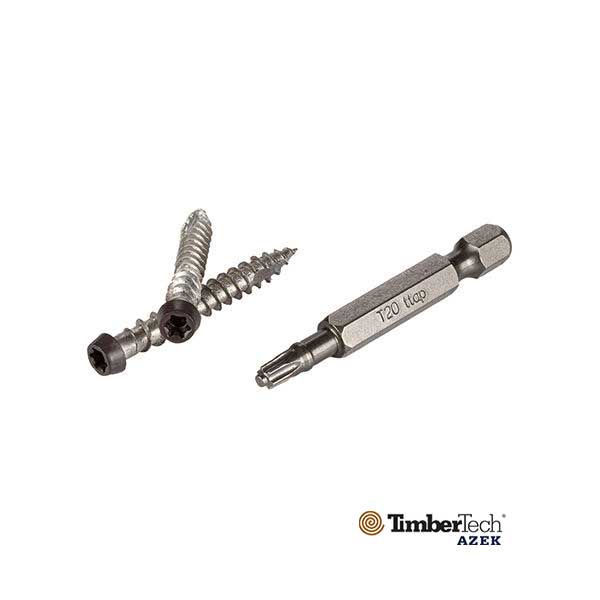Azek TOPLoc Fascia Screws For PVC - Dark Brown - The Deck Store USA