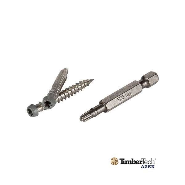 Azek TOPLoc Fascia Screws For PVC - Dark Gray - The Deck Store USA