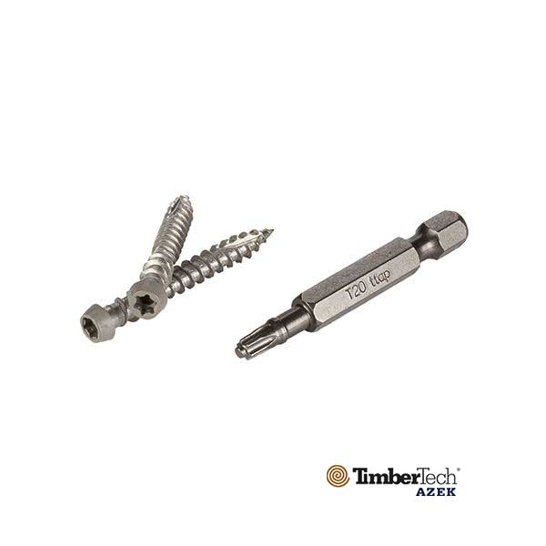 Azek TOPLoc Fascia Screws For PVC - Light Gray - The Deck Store USA