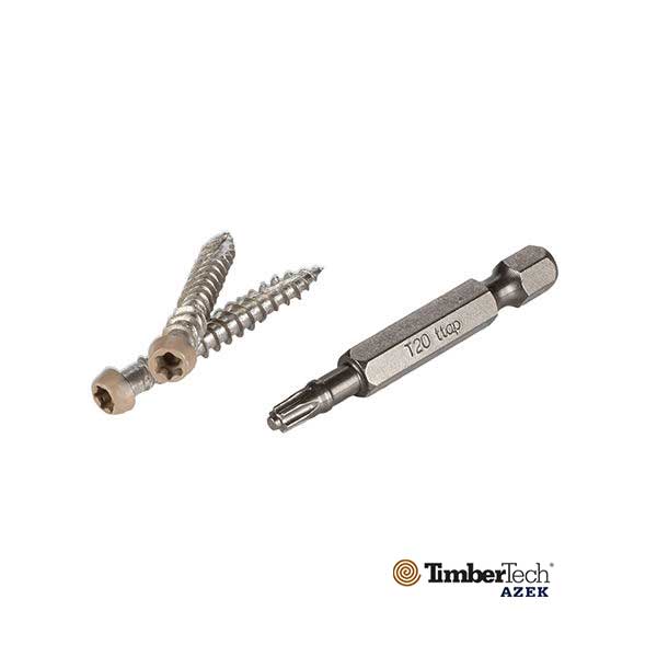 Azek TOPLoc Fascia Screws For PVC - Light Tan - The Deck Store USA