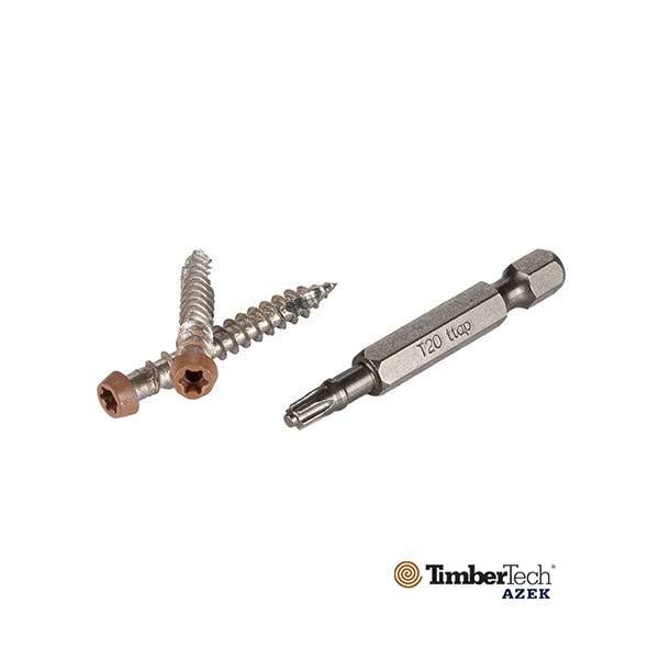 Azek TOPLoc Fascia Screws For PVC - Tan - The Deck Store USA