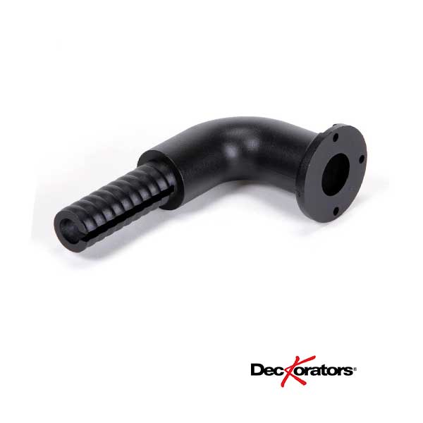 Deckorators ADA Handrail 90 Degree Post Return - Textured Black