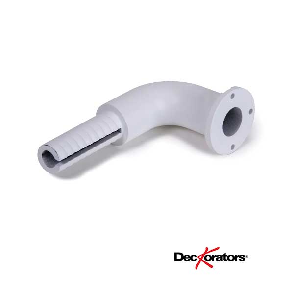 Deckorators ADA Handrail 90 Degree Post Return - Textured White