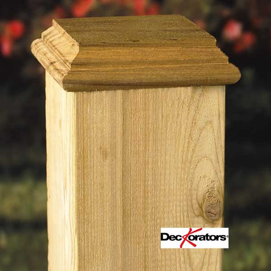 Deckorators Hatteras Castine Post Caps - Installed - The Deck Store USA