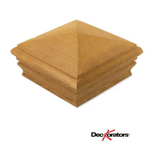 Deckorators Newport High Pyramid Cedar Post Caps at The Deck Store USA