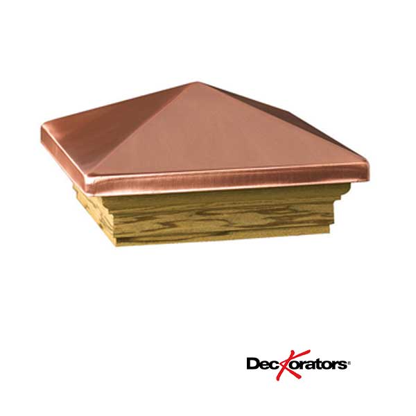Deckorators Victoria High Point Post Caps - Copper - The Deck Store USA