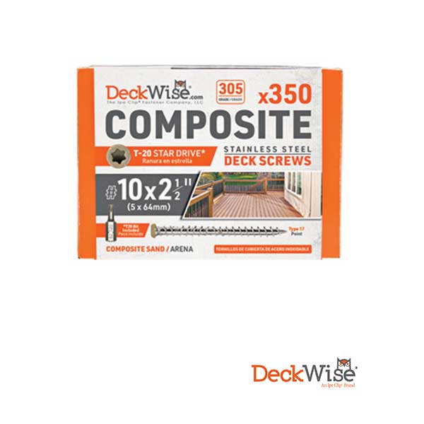 DeckWise Composite Deck Screw 350ct Box - The Deck Store USA
