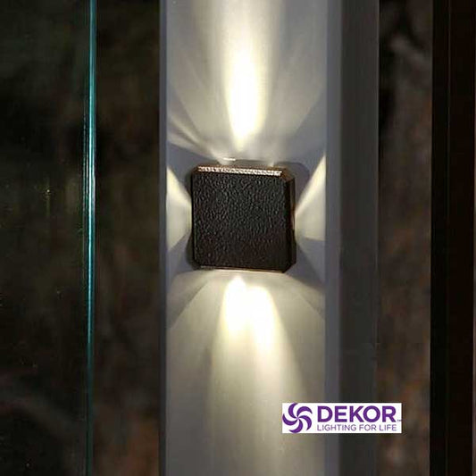 Dekor Elite Bidirectional Post Lights Installed - The Deck Store USA