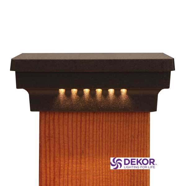 Dekor Flat Post Cap Lights at The Deck Store USA