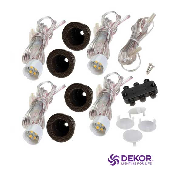 Dekor Recessed Down Lights 4 Pack - The Deck Store USA