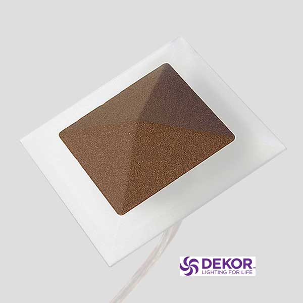 Dekor Sapphire Rail Light - Brown Speckle - The Deck Store USA
