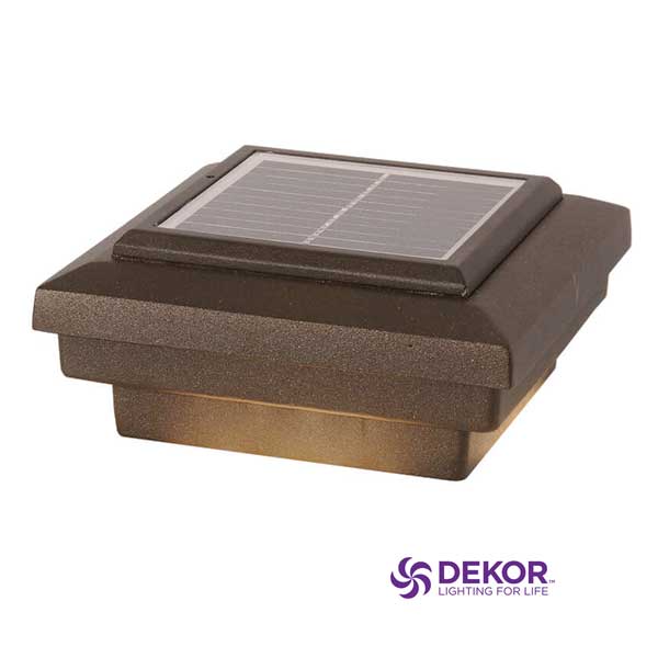 Dekor Savvy Solar Post Cap Lights at The Deck Store USA