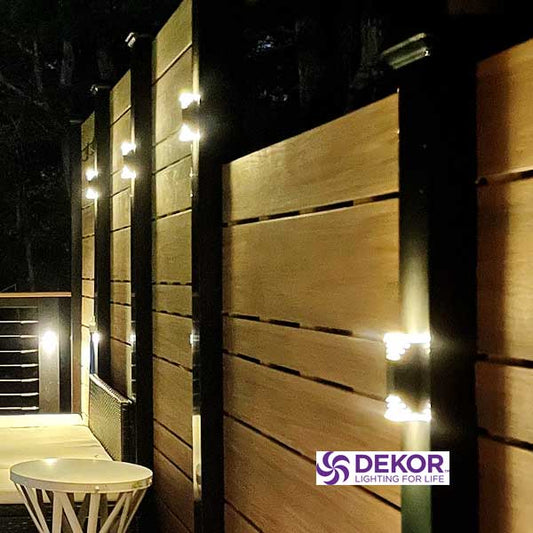 Dekor Sottile Dual Rail Lights Installed - The Deck Store USA