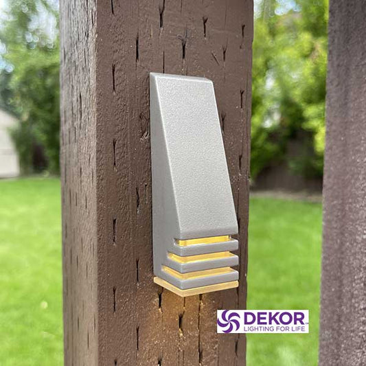 Dekor Sottile Wedge Rail Light - Intrinsic White Installed - The Deck Store USA