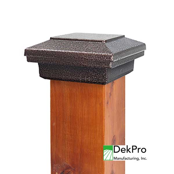 DekPro Effex Plateau Post Caps - Hammered Bronze - The Deck Store USA
