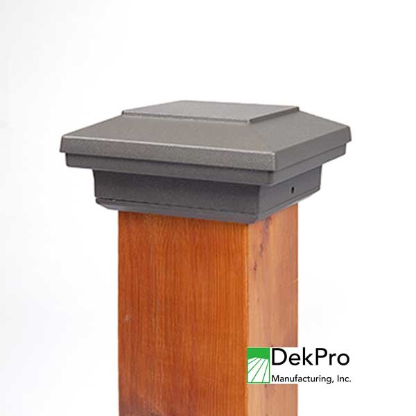 DekPro Effex Plateau Post Caps - Textured Bronze - The Deck Store USA