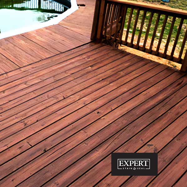 Expert Semi-Transparent Wood Stain Chestnut Deck - The Deck Store USA