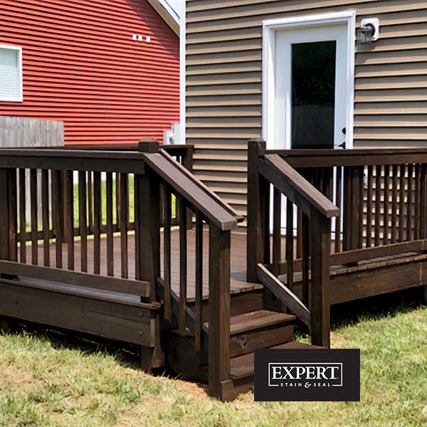 Expert Semi-Transparent Wood Stain Walnut Deck - The Deck Store USA