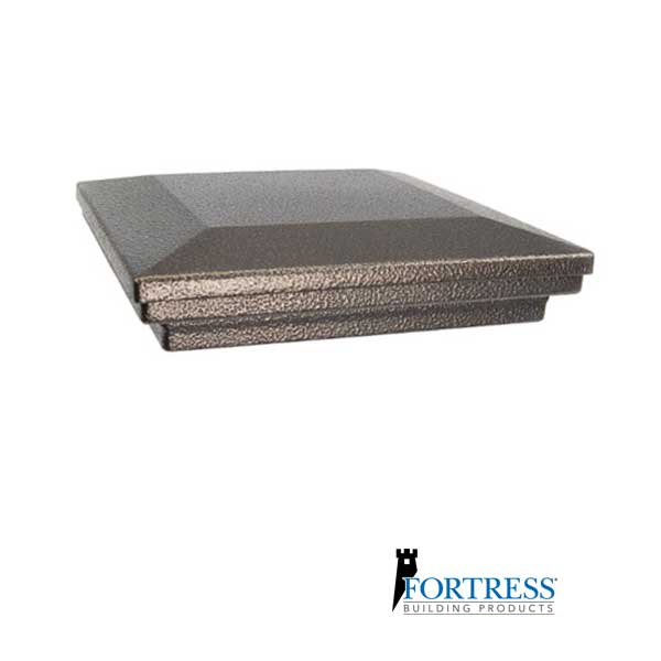 Fortress Accents Flat Pyramid Post Caps - Antique Bronze - The Deck Store USA