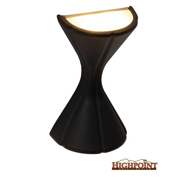 Highpoint Endurance Hourglass Rail Light - Textured Black - The Deck Store USA