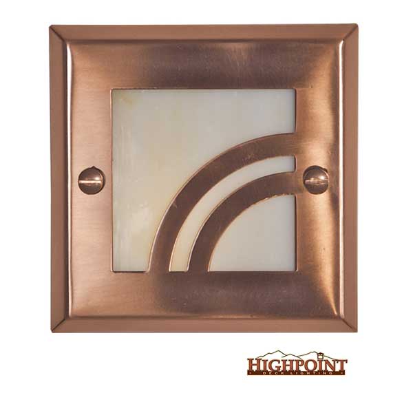 Highpoint Apex Recessed Step Lights - Copper - The Deck Store USA