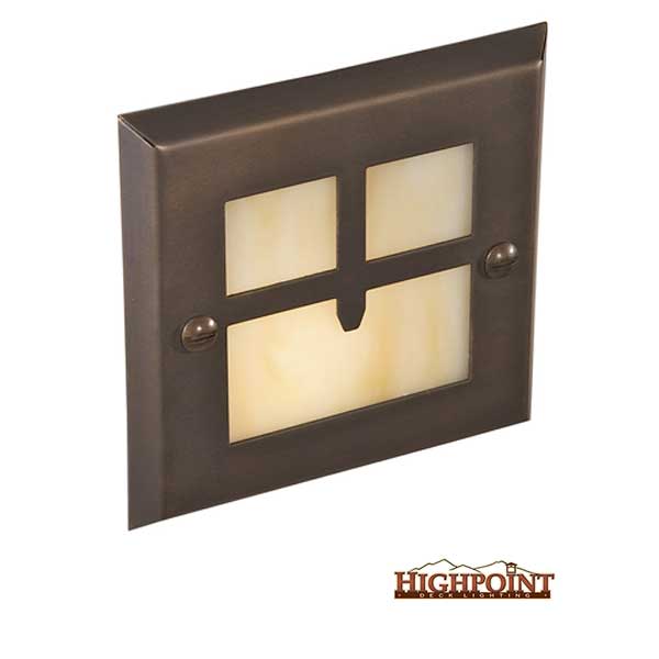 Highpoint Golden Gate Recessed Step Lights - Antique Bronze - The Deck Store USA