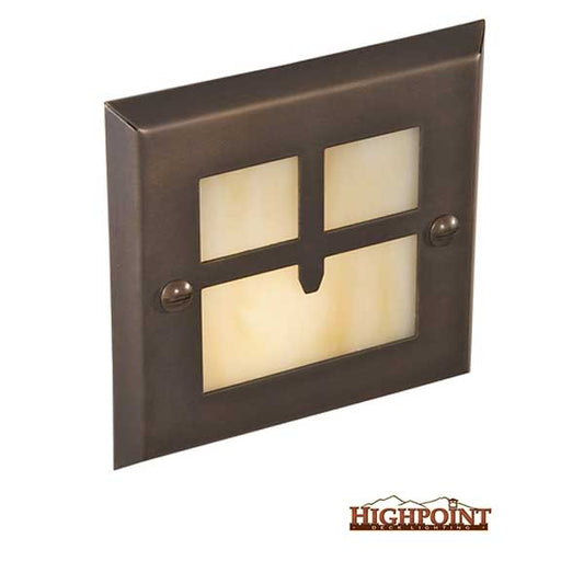 Highpoint Golden Gate Recessed Step Lights - Antique Bronze - The Deck Store USA