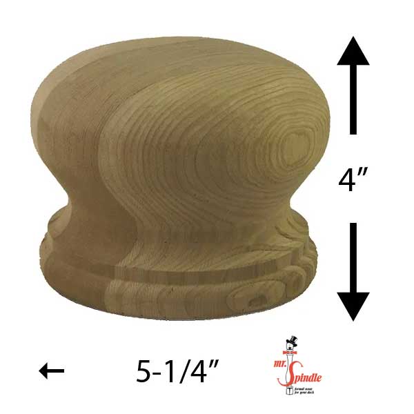 6" Round Ball Top Finial At The Deck Store USA