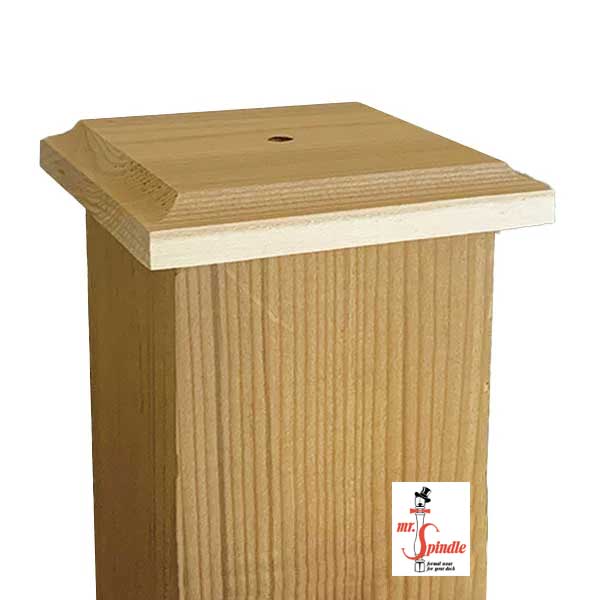Mr. Spindle Basic Wood Post Caps at The Deck Store USA
