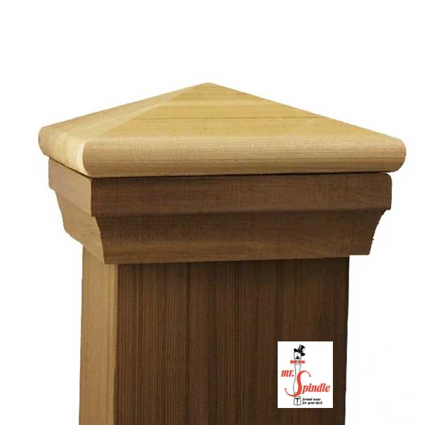 Mr. Spindle Pyramid Post Cap at The Deck Store USA
