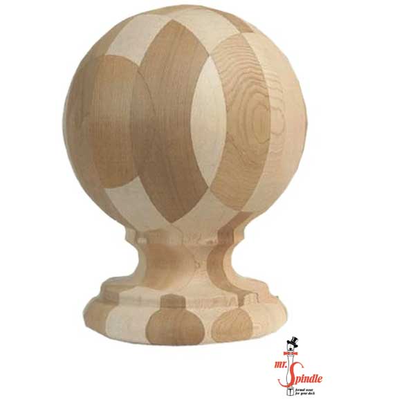Mr. Spindle 8 -12" Cedar Traditional Finials at The Deck Store USA