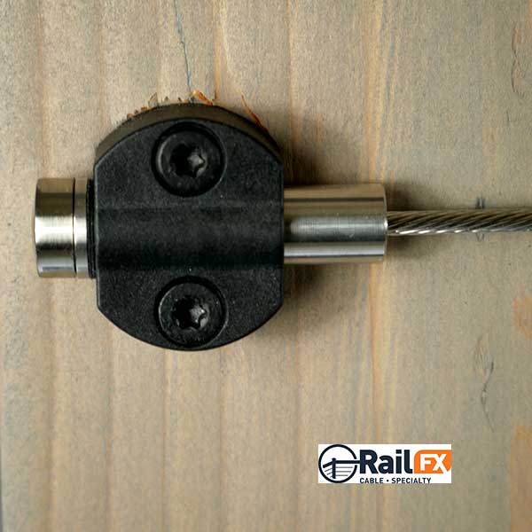 RailFX Express Mount End Fitting On Post - The Deck Store USA