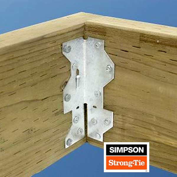 Simpson Strong-Tie A35Z Framing Angle Installed - The Deck Store USA