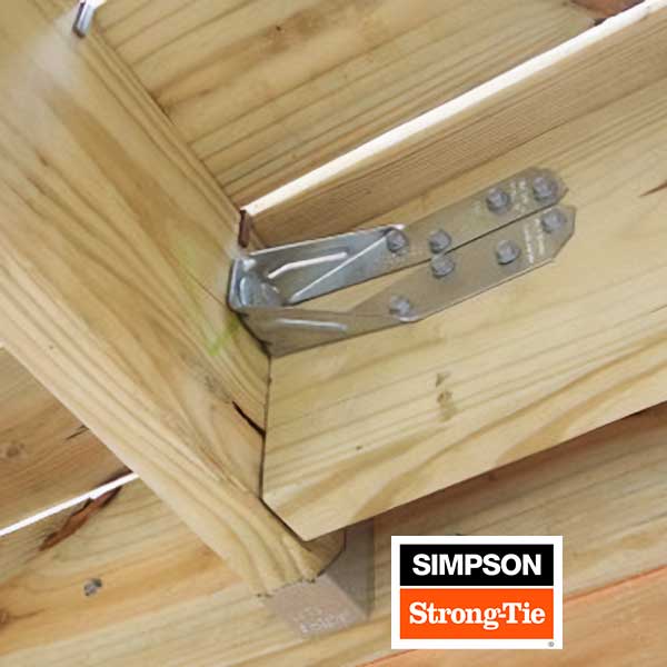 Simpson Strong-Tie DTT2Z Deck Tension Tie Installed - The Deck Store USA