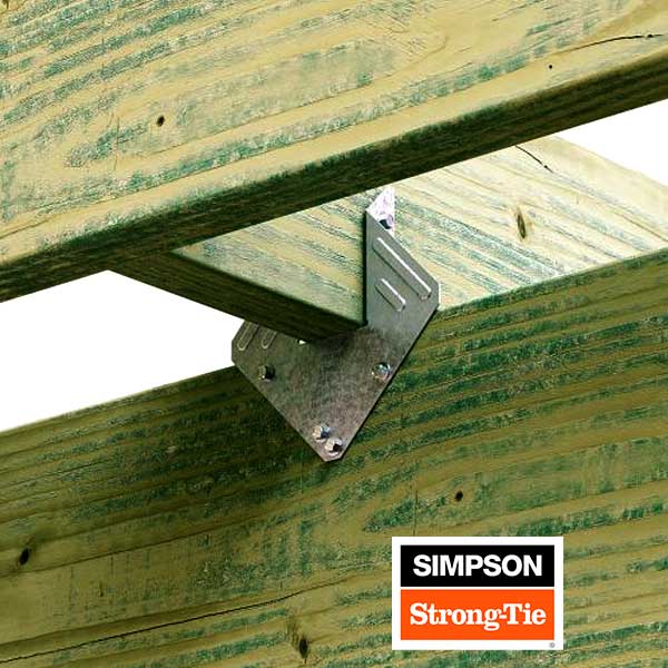 Simpson Strong-Tie H1Z Hurricane Tie Installed - The Deck Store USA