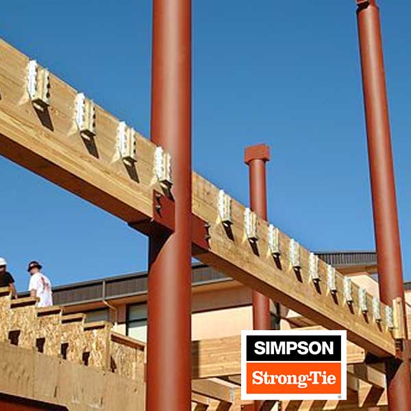 Simpson Strong-Tie HUC Joist Hangers Installed