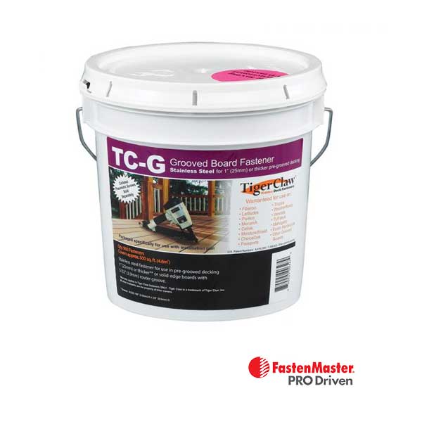 Tiger Claw TC-G Hidden Fastener 900pc Gun Pail - The Deck Store USA