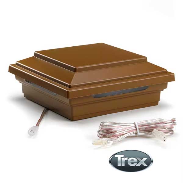 Trex Flat Post Cap Lights - Tree House - The Deck Store USA