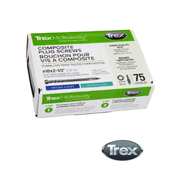 Trex Hideaway Decking Plug Screws 75CT Box