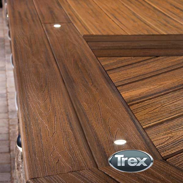 Trex Recessed Deck Lights Installed - The Deck Store USA