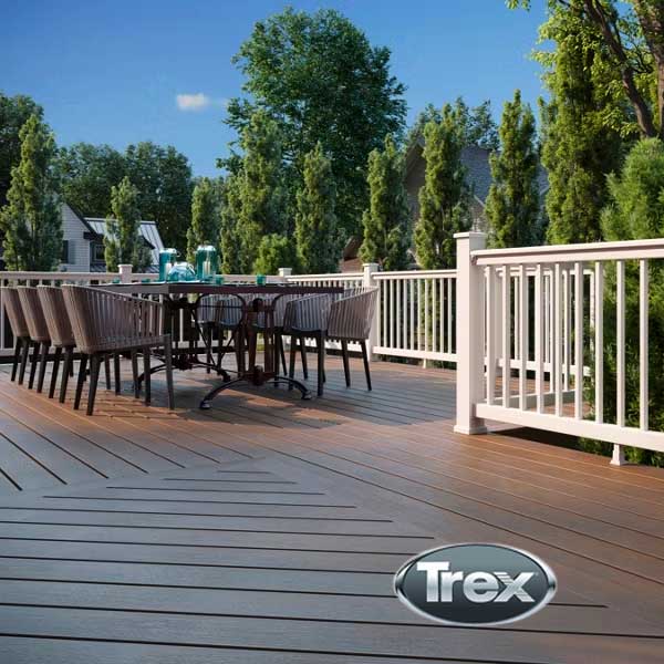 Trex Select All-In-One 4x4 Post Sleeve Installed