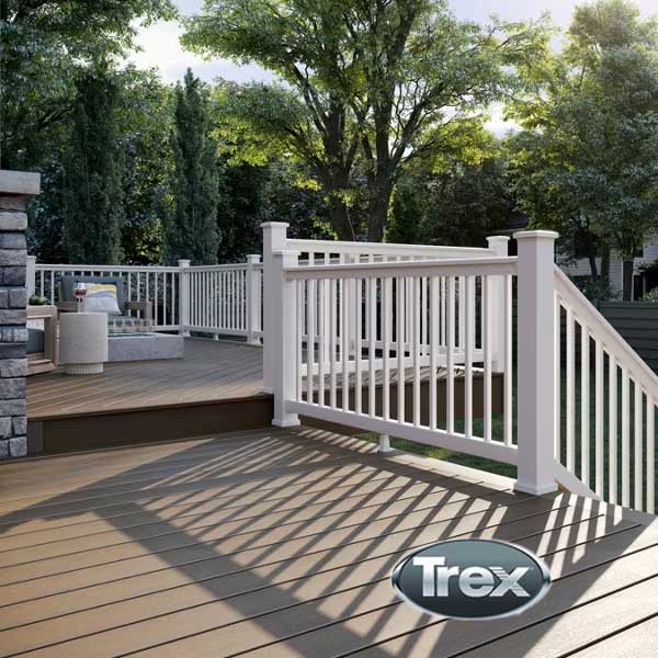 Trex Select All-In-One 4x4 Post Sleeve Kit Installed