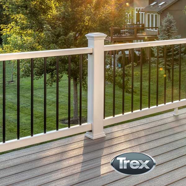 Trex Transcend Post Skirts Installed - The Deck Store USA