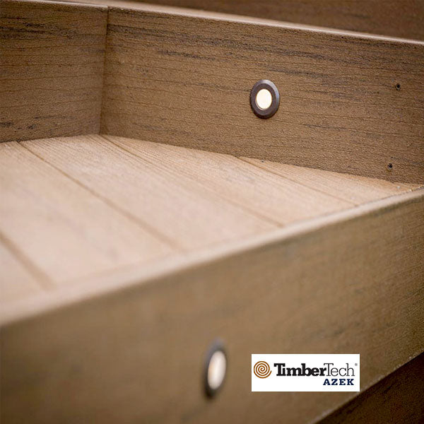 Timbertech In-Deck Light Installed