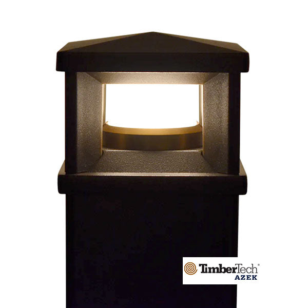 Timbertech Lantern Post Cap Lights - 3" Dark Bronze