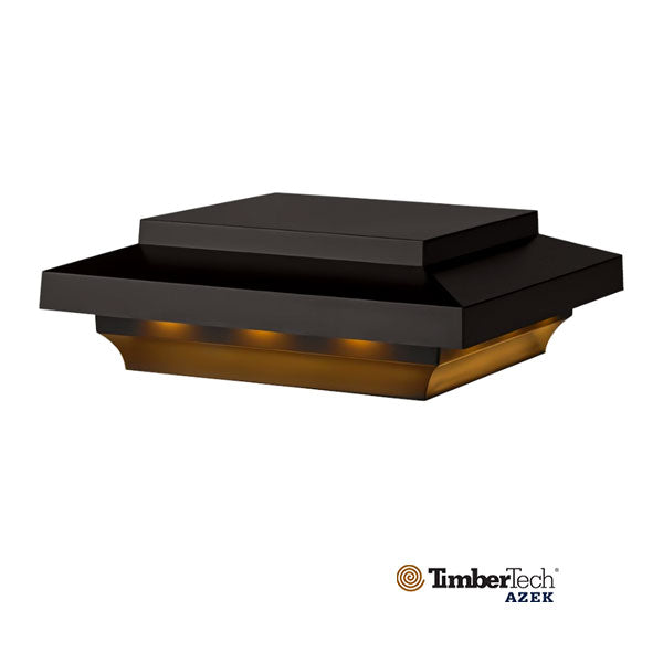 Timbertech Lighted Island Post Cap - Matte Black