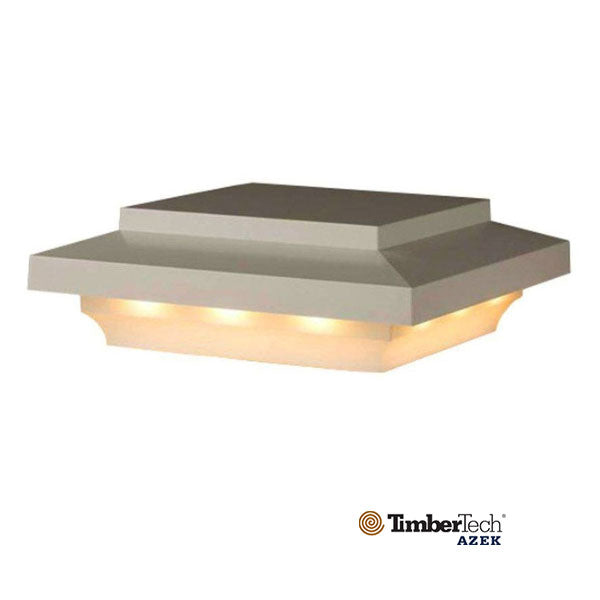Timbertech Lighted Island Post Cap - Matte White